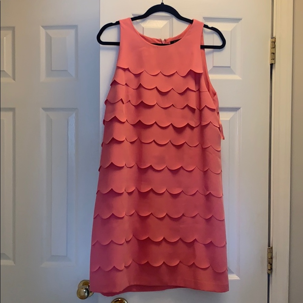 White House Black Market Scalloped Dress